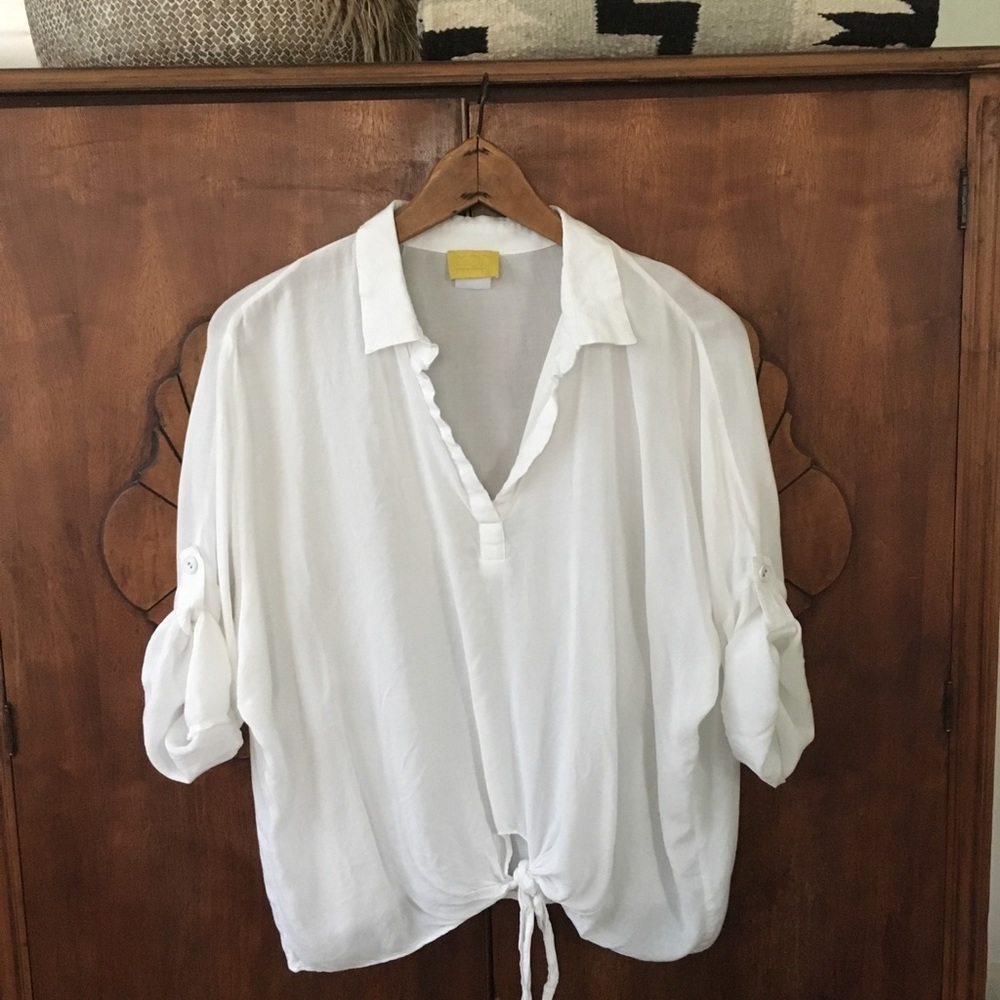 Front Tie Blouse